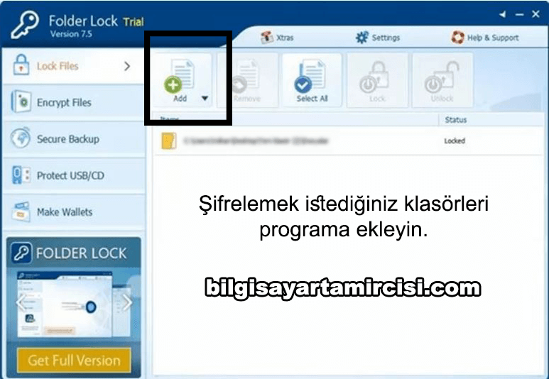 Dosya Şifreleme Programı Folder Lock sayesinde bilgisayarınızda bulunan özel dosyalarınızı diğer kullanıcılara karşı şifreleyebilirsiniz