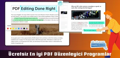 En iyi ücretsiz PDF düzenleyici program listesi